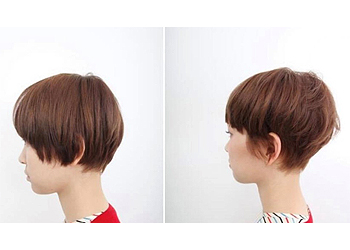 小顔補正立体カット